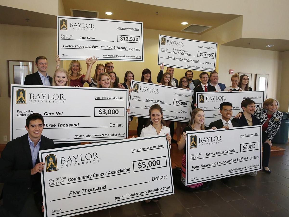 Baylor class distributes $50,000 to local nonprofits
